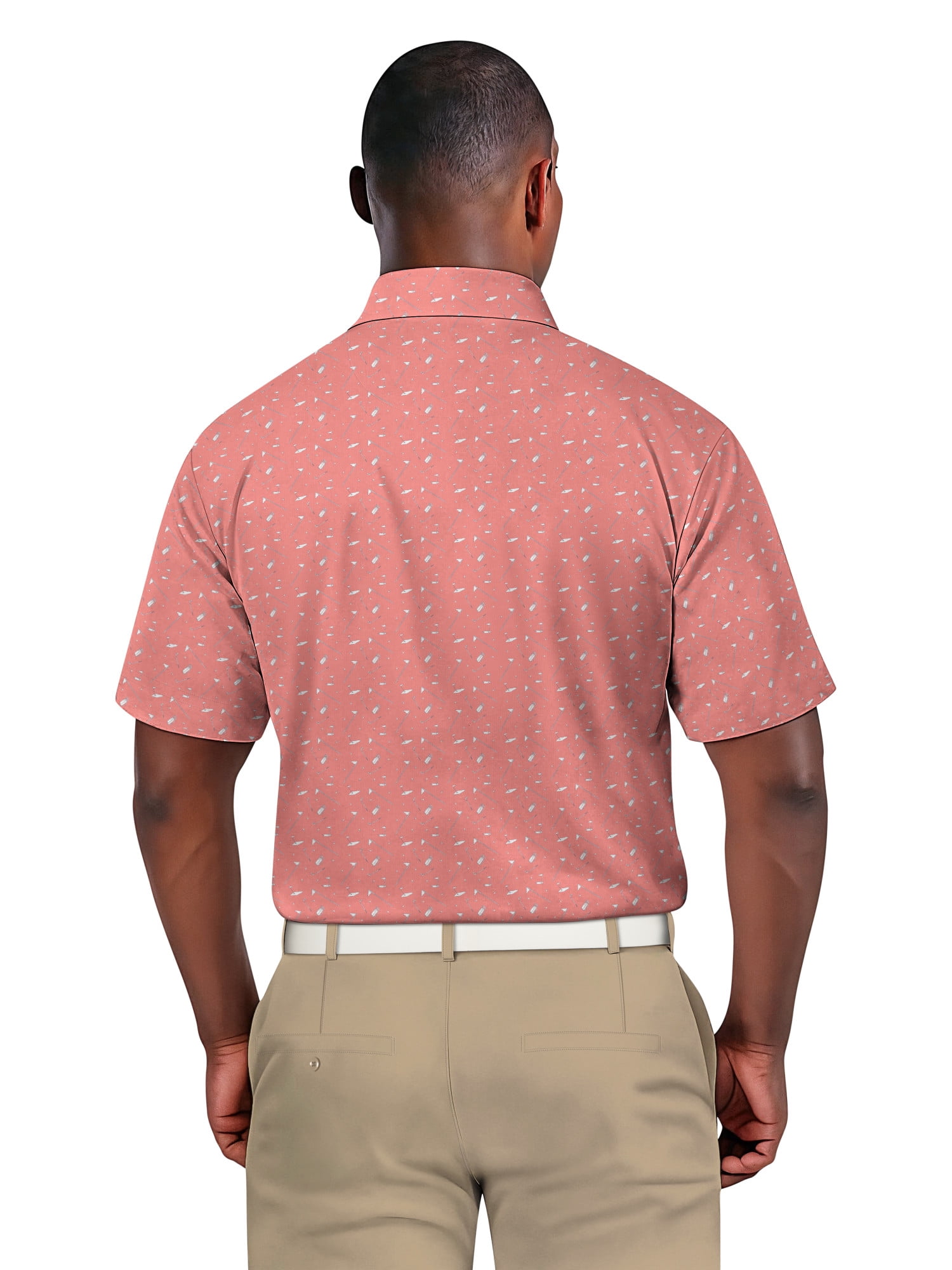 Ben Hogan Men's & Big Men's Performance Golf Themed Short Sleeve Polo Shirt, up to 5XL