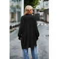 thumbnail image 3 of Women Lightweight Cardigan Sweater Mid Length Solid Color Long Sleeve Open Front Fall Winter Knit Coat Outwear, 3 of 4