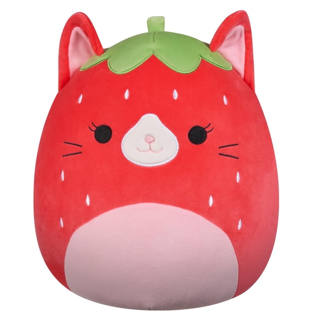 Gato de peluche Squishmallows Original Olma Strawberry, 30 cm