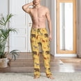 thumbnail image 4 of JUNZAN Men's Pajama Pants Cute Animals Sleepwear Pants PJ Bottoms Drawstring and Pockets, 4 of 5