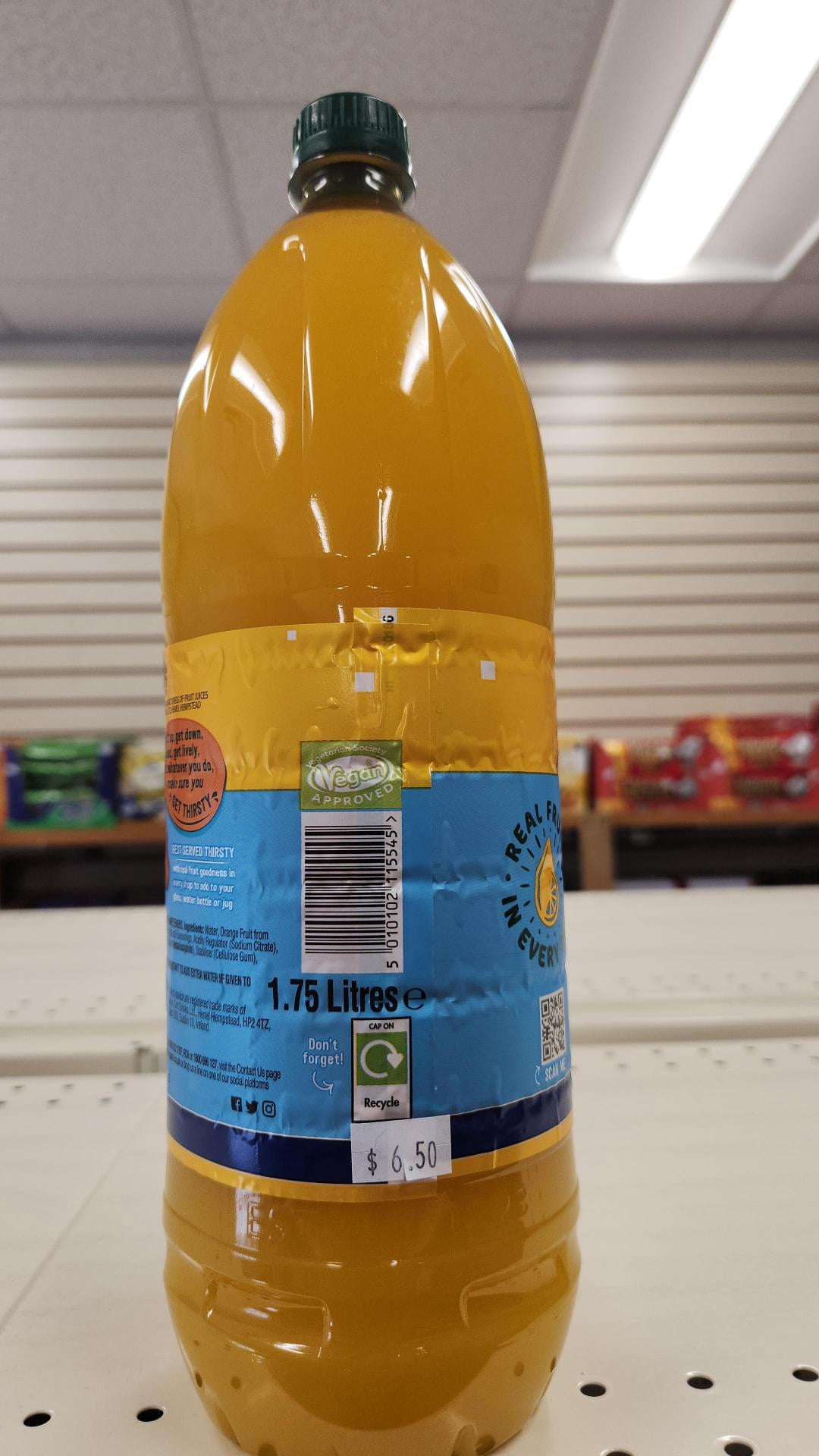 Robinsons Double Strength Orange & Pineapple Squash 1.75L, Imported from Britain