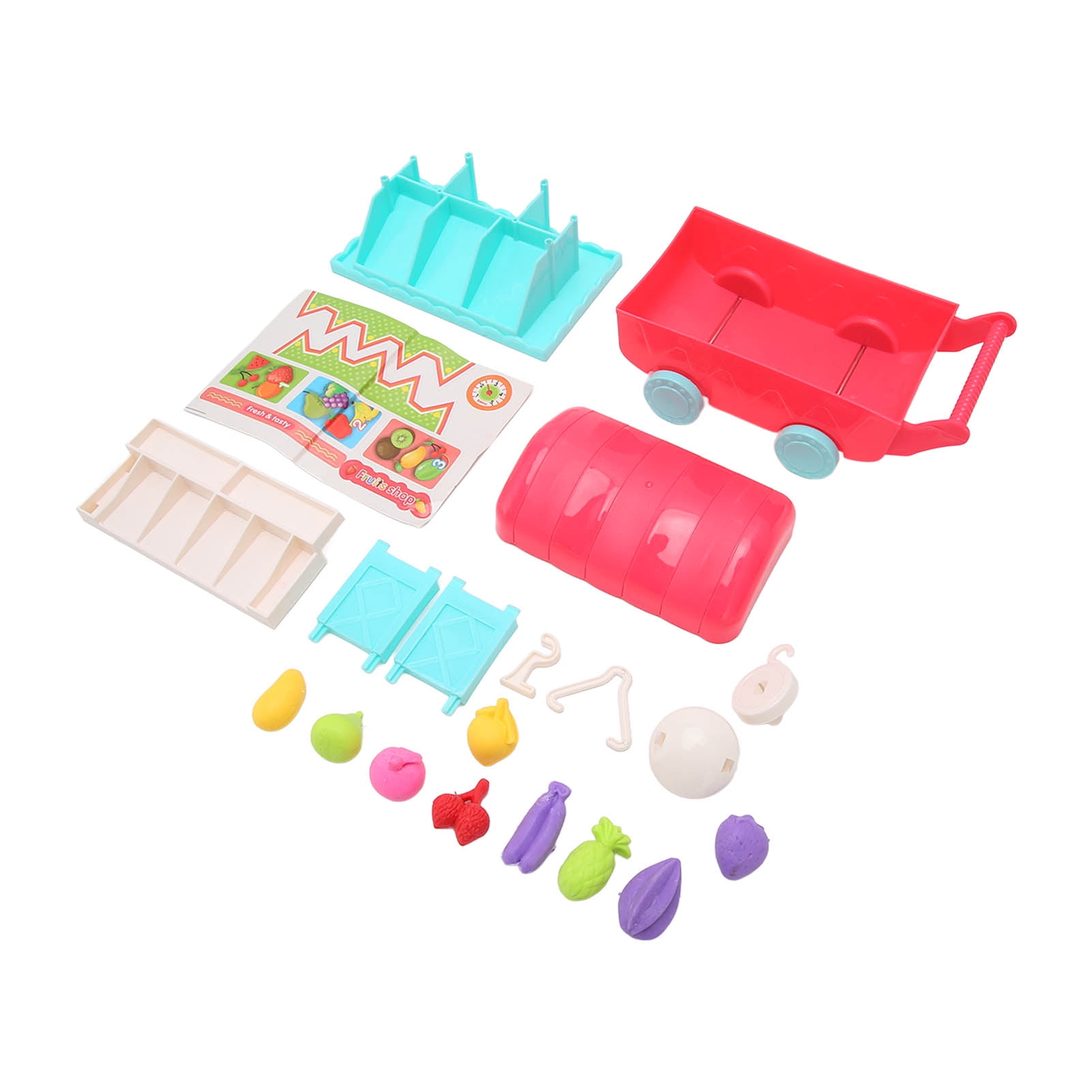 Grocery Cart Toy, Educational Children Shopping Cart Toy Burr Free Fall