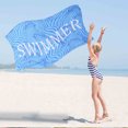 thumbnail image 5 of JingChun Oversized Terry Beach Towel 28x60 Inch Soft Extra Large Big Pool Swim Towels for Adults Clearance Big Travel Blanket Cruise Vacation Accessories Cover Letter, 5 of 5