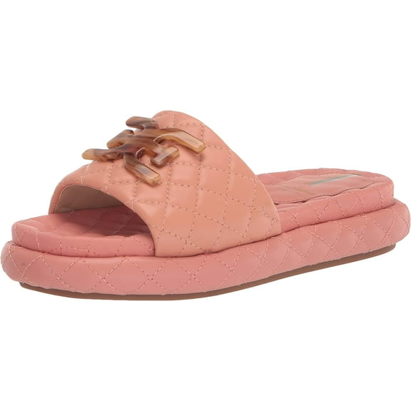 Sam Edelman Karinda Canyon Clay Rounded Open Toe Slip On Cushioned Slide Sandals (Canyon Clay, 7.5)