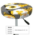 thumbnail image 4 of Honeii Bee Kind Pattern Bar Stool Covers-Round Stools Seat Covers, Washable Stool Cushion Slipcover Elastic Bar Chair Covers-12 inch, 4 of 7