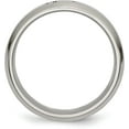 thumbnail image 3 of Chisel Titanium Brushed Center Cross Design 6.2mm Beveled Edge Band - Ring Size 8.0, 3 of 8