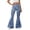 Blue, variant on Leopard Print Pants for Women Casual Daily Wear Trousers Stretchy Waist Blue L