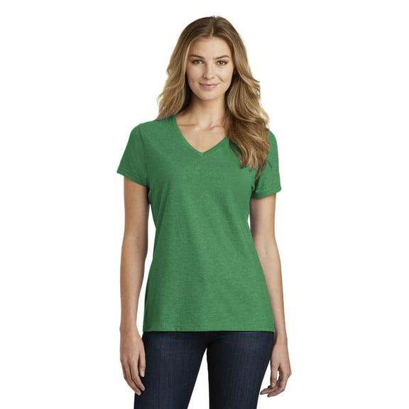 Port & Company Ladies 3 Pack Bundle Fan Favorite Blend V-Neck Tee, Multipack (Sizes XS - 4XL)