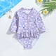 thumbnail image 2 of Odeerbi 2-6 Años Trajes de Baño de Manga Larga Con Lycra Para Niñas Traje de Baño de Una Pieza Para Entrenamiento Atlético de Verano Traje de Baño de Surf, 2 of 5