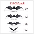 thumbnail image 2 of Paquete de 36 pegatinas de pared de Halloween, adornos tridimensionales de PVC, calcomanías de escena, carteles decorativos extraíbles, papeles, decoración del hogar Inevent HA008989-00, 2 of 6