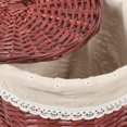 thumbnail image 4 of Miangastore Handmade Woven Laundry Basket Multi-functional Woven Storage Basket Lidded Hamper, 4 of 8