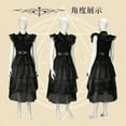 thumbnail image 3 of Adams Robe Sauce cos Famille Robe Sauce Noire Wednesday Adams Robe cosplay Famille Adams, 3 of 7