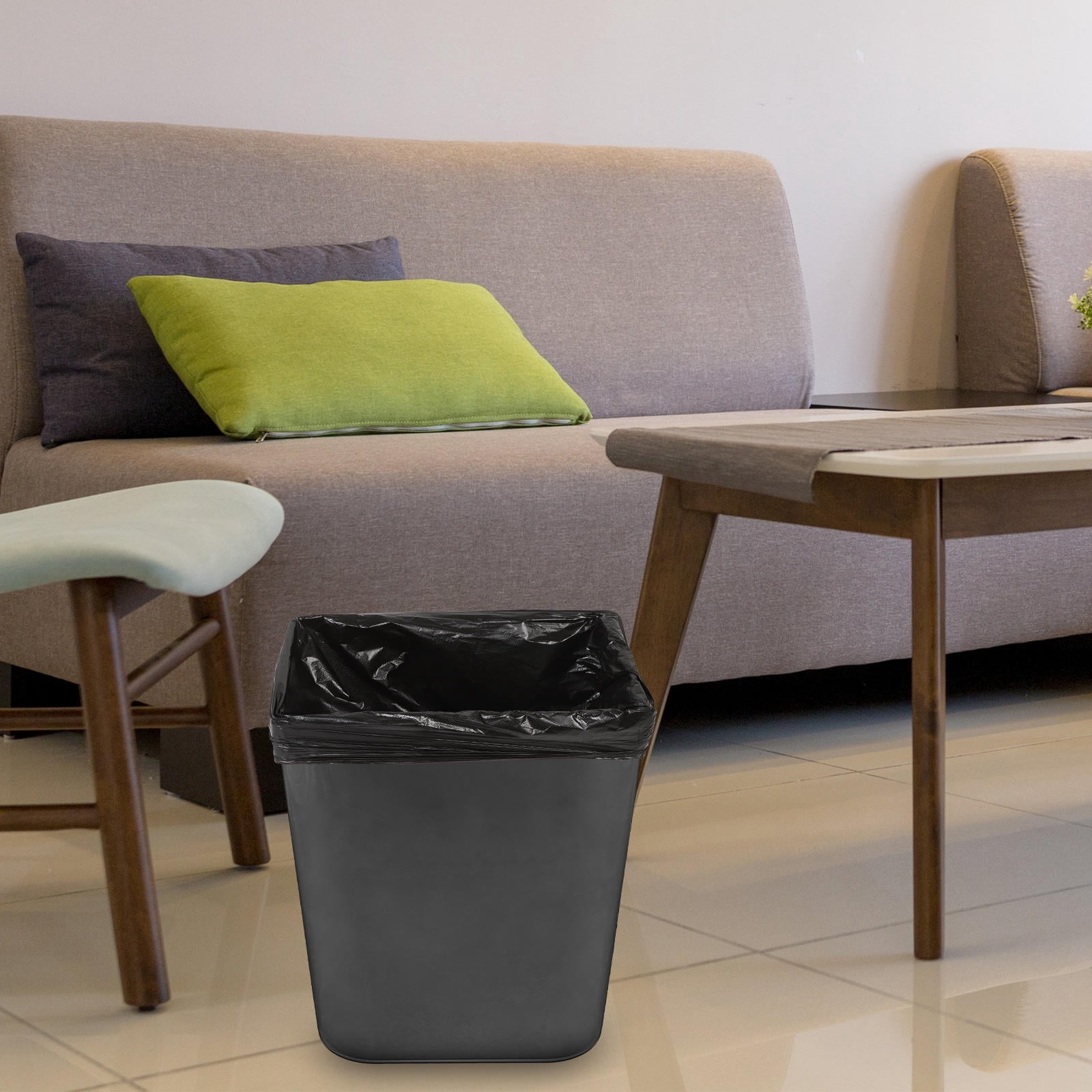 OULII 25pcs Heavy Duty Garbage Bags For Kitchen Bathroom Trash Bags For Home And Office Use