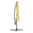 thumbnail image 5 of CorLiving 9.5ft Tilting Offset Patio Umbrella, Outdoor Hanging Umbrella with Crank, Cantilever Patio Umbrella, For Backyard, Deck, Garden, Outdoor Patio Umbrella with Base, Yellow, 5 of 13