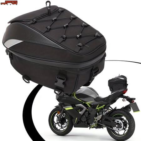 JFG RACING Motorcycle Backpack Motorbike Helmet Bag Tail Bag Outdoor Camping Bag Storage Travel Luggage Bags