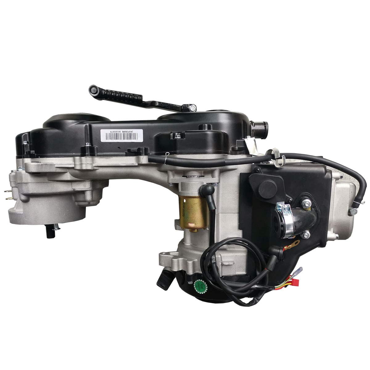 X-Pro 50cc GY6 Moped Engine, 4-Stroke, Electric/Kick Starter, CVT Transmission, Black Cover