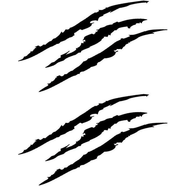 2 pieces Reflective Sticker Scratch Marks Headlight Sticker Waterproof Anti-scratch Car Sticker Monster Scratch Sticker Car Headlight Sticker Self-adh