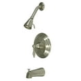 thumbnail image 3 of Kingston Brass KB2632KL Tub & Shower Faucet, Polished Brass, 3 of 4