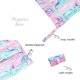 thumbnail image 2 of 2pcs Cloth Diaper Wet Dry Bags Waterproof Reusable with Two Zippered Pockets Travel Beach Pool Daycare Soiled Baby Items Yoga Gym Bag for Swimsuits or Wet Clothes L2933, 2 of 5