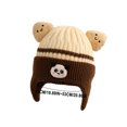 thumbnail image 3 of Wancir Toddler Baby Winter Hat Warm Fleece Lined Knit Kids Hat with Earflap Infant Newborn Pom Pom Beanie Knit Cap Girls Boys, 3 of 3