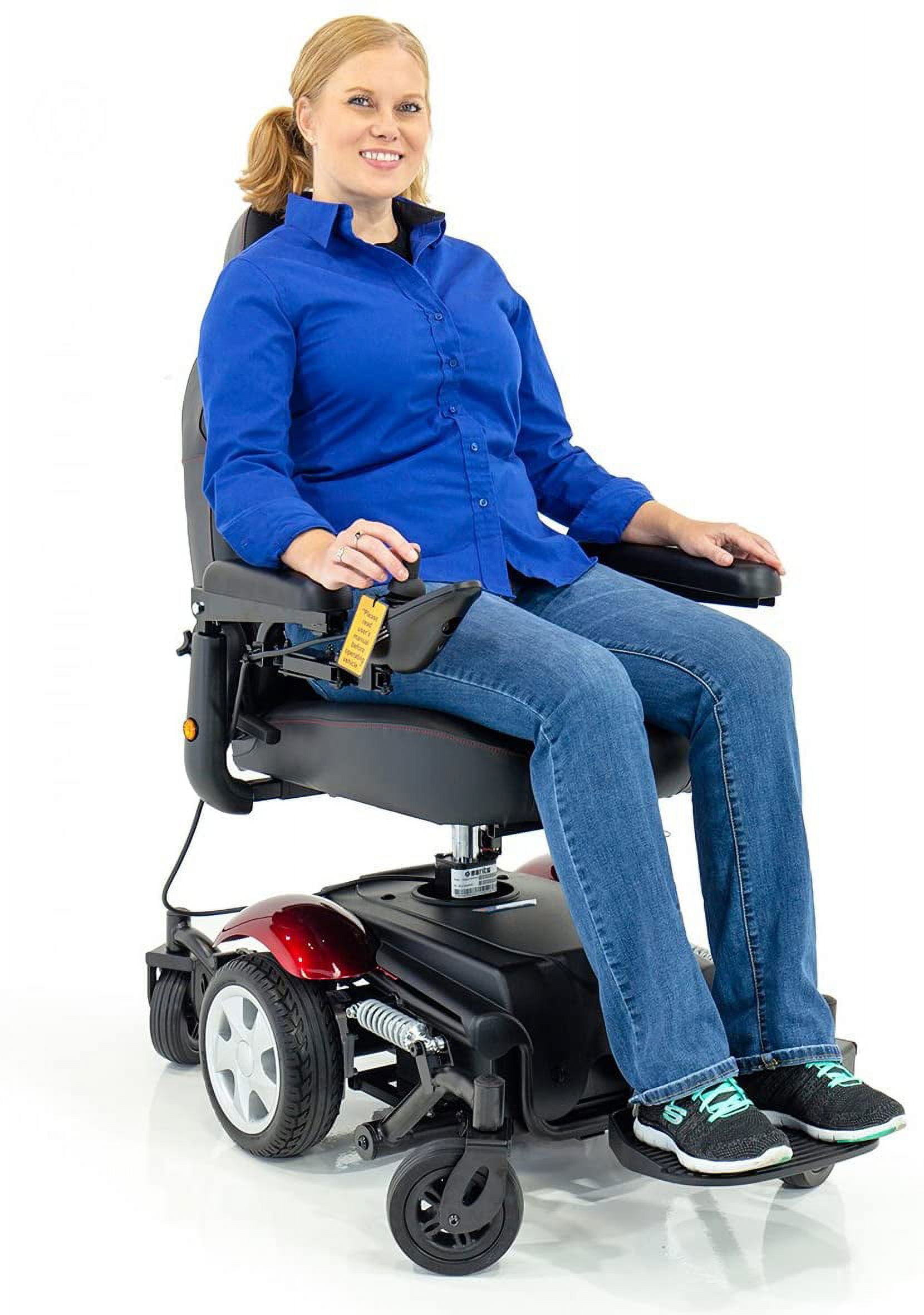 Merits Vision Sport Lift Power Elevating Seat Electric Powerchair P326D + Challenger Vinyl Cover