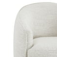 thumbnail image 4 of CHITA Modern Swivel Accent Chairs, Round Barrel Chair for Living Room Bedroom, Fabric in Cream, 4 of 18