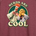 thumbnail image 3 of Muppets - Nerds Are Cool - Women's Lightweight French Terry Long Sleeve Shirt, 3 of 5