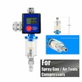 thumbnail image 4 of 1/4" Spray Gun Digital Paint Air Pressure Regulator Gauge Water Trap Filter Tool, 4 of 12