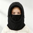 thumbnail image 5 of Hessimy Kids Fleece Balaclava Hood with Adjustable Drawstring,Winter Windproof Face and Neck Cover, 5 of 9