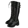 lace up buckle boots womens