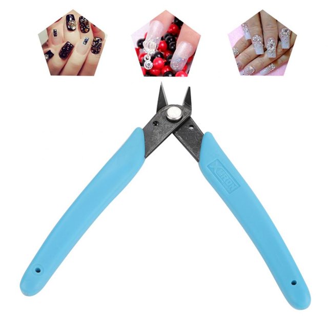 Removedor de diamantes de imitación Nail Art Clipper Trimmer Beauty Nail Art Tool Profesional de acero inoxidable Nipper Nail Cutter Tijeras Adepaton CZMR-HY69