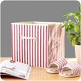 thumbnail image 4 of Boîte de Rangement en Coton et Lin Imprimée Grande Petite Boîte de Rangement en Coton Boîte de Finition avec Couvercle Poignée en Corde de Coton, 4 of 6