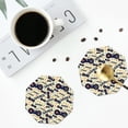 thumbnail image 4 of Naloa Game Controller Leather Coasters for Drinks, Durable Drink Coasters 4 Set for Tabletop Protection, Luxurious Home Décor and Housewarming Gift ( {designName})Octagon, 4 of 6