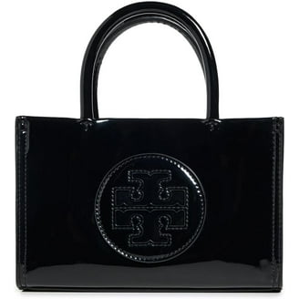 Tory Burch Womens Ella Canvas Tote-Black / Dark 148792-002