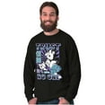 thumbnail image 3 of The Smurfs Cool Kanji Trust No One Men's Big & Tall Long Sleeve Graphic Tee Brisco Brands 2X, 3 of 5