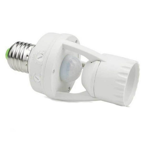 E27 LED Lampe Ampoule Douille Support Infrarouge PIR Détecteur Mouvement