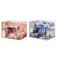 thumbnail image 1 of 2 Juegos De En Miniatura, De De En Bricolaje, Artesanía De Rompecabezas \u0026 Star Baoblaze Casa de muñecas de bricolaje, 1 of 8