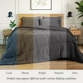 thumbnail image 5 of Ivy Union 6 Piece Box Stitched Comforter and Sheet Set - Comfy, Breathable, All Season - Twin/Twin XL, Forged Iron Grey, 5 of 9