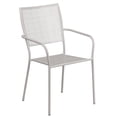 thumbnail image 2 of Bowery Hill Stackable Metal Patio Dining Side Chair in Silver Gray, 2 of 11