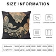 thumbnail image 5 of Halloween Pillow Covers Halloween Night Moon and Tree Art Print with Black Animal Bat Decorative Throw Pillow Covers  Square Pillowcase Outdoor Cushion Cover "(Bat Moon), 5 of 5