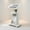 White, variant on Demi Bonn Adjustable Mobile Standing Desk Cart with Tilt Desktop and Cabinet for Laptops, Books, Tablets, and Art, Black