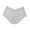 Gray, variant on Plus Size Panties for Women Mid Rise Leaf Floral Lace Briefs Scalloped Edge Cotton Crotch Soft Breathable Daily Underwear