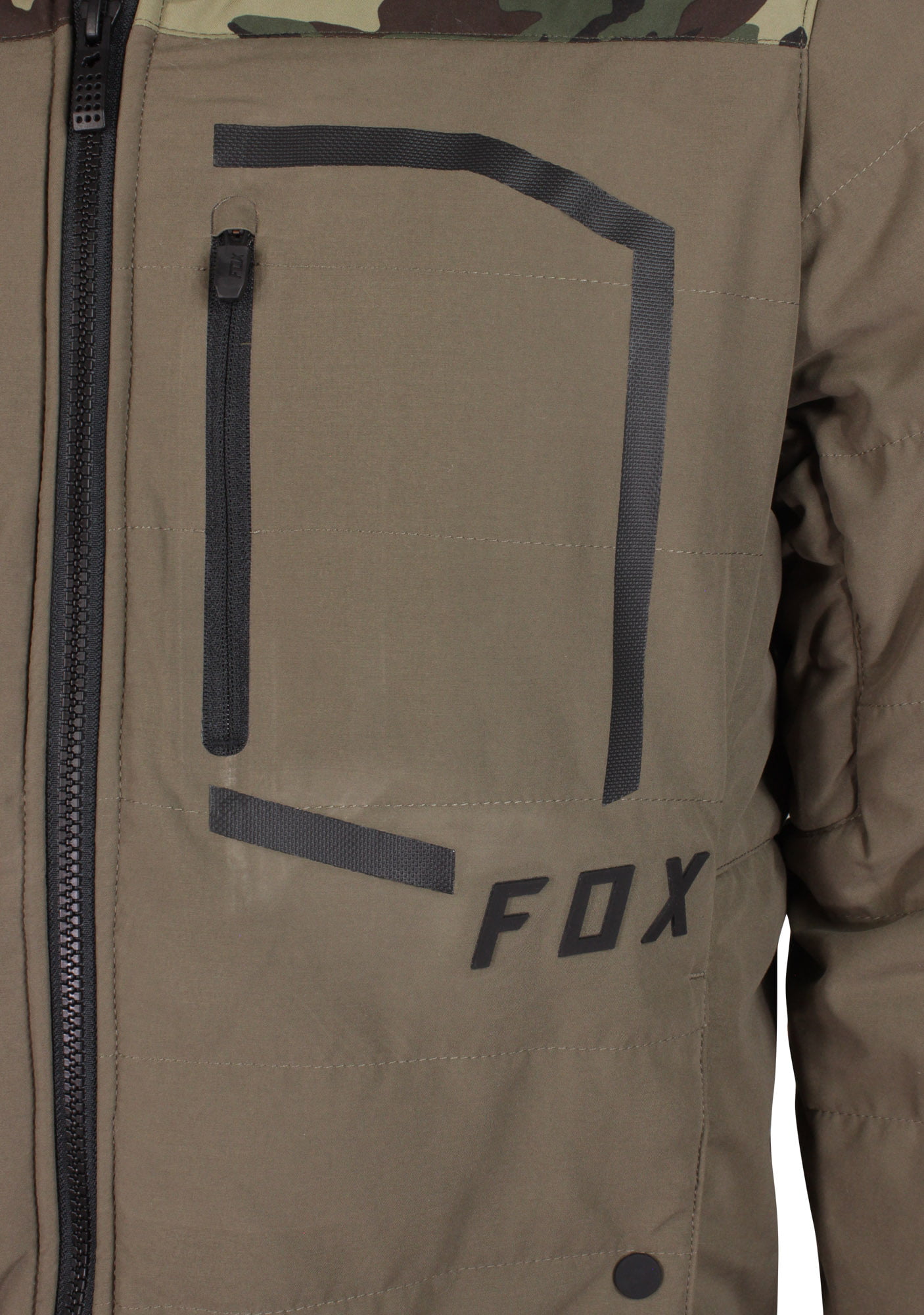 Fox Racing Mens Podium Puffer Jacket Bark/Camo 