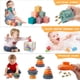 thumbnail image 4 of Bloques apilables Montessori Toy Plunack 4 en 1 para bebés de 6 a 12 meses, 4 of 7