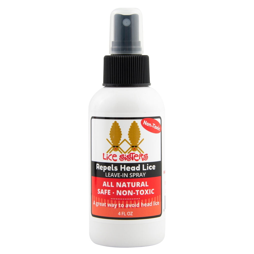 Lice Sisters Repel Lice Prevention Leave-in Spray, Non-Toxic 4 Oz. Spray