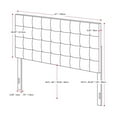 thumbnail image 4 of CorLiving Valencia Gray Fabric Upholstered Headboard - Queen, 4 of 9