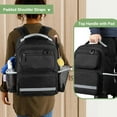 thumbnail image 5 of Cleaning Backpack with Bottom Plate & Waterproof Bottom, Large Cleaning Supplies Bag with Multiple Pockets for Housekeeping Tools, Cleaning Products Caddy Organizer for Home & Car, Bag Only, 5 of 7