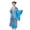C-5203Sky Blue, variant on Toddler Japanese Traditional Dress Kimono Robe For Kids Girls Yukata Kimono Anime Robe Outfits Stylish Wear, 2-3 Years