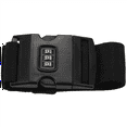 thumbnail image 5 of 3X Adjustable Luggage Suitcase Strap Baggage Belt Tie Down Travel Secure Lock Black, 5 of 8
