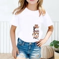 thumbnail image 2 of WEAIXIMIUNG T-Shirt d'Anniversaire Fille Tout-Petit 2 Enfants Filles Mignon Mode Imprimé Décontracté Ample Col Rond Manches Courtes T-Shirt d'Été Hauts, 2 of 4